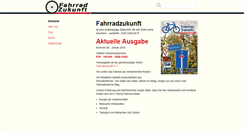 Desktop Screenshot of fahrradzukunft.de