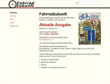 Tablet Screenshot of fahrradzukunft.de